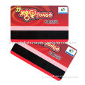 Magnetic stripe VIP card, measuring 86 x 54mm, suitable for membership